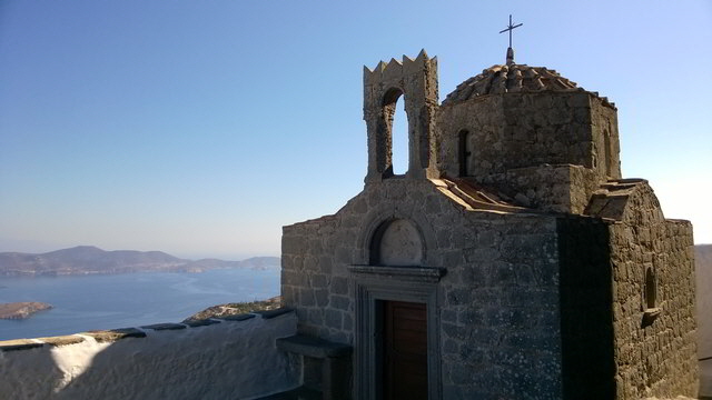 patmos kapelle vor eingang