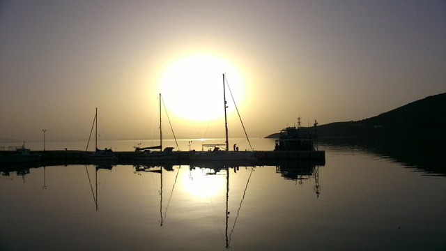 tilos sonnenaufgang