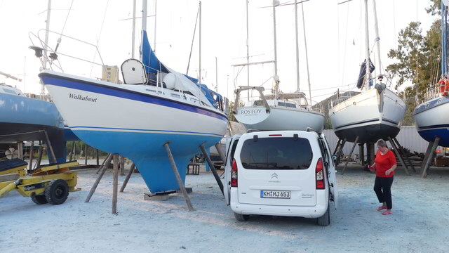 ankunft am boot