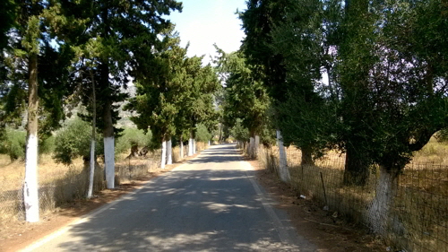 agia triada weg zum kloster